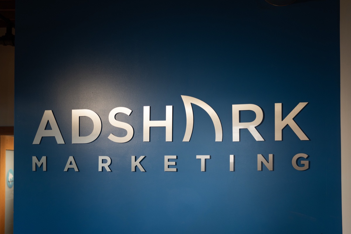 AdShark Marketing office sign