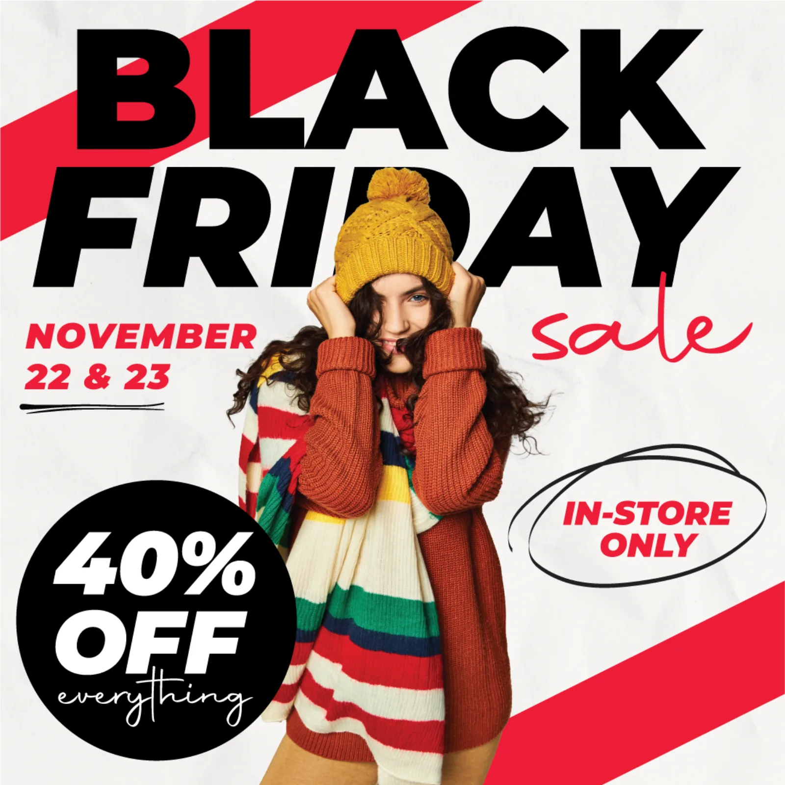 AdShark ad creative — Clothes Mentor Black Friday 1