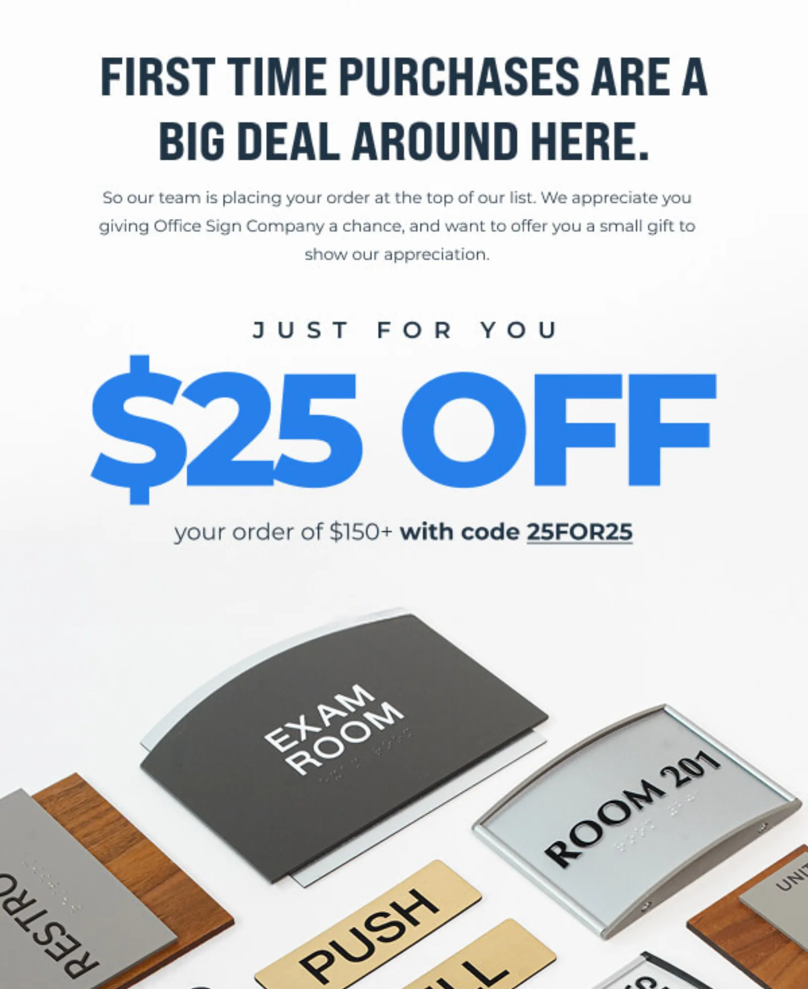 AdShark ad creative — First Time Purchase Of 1 25 Off