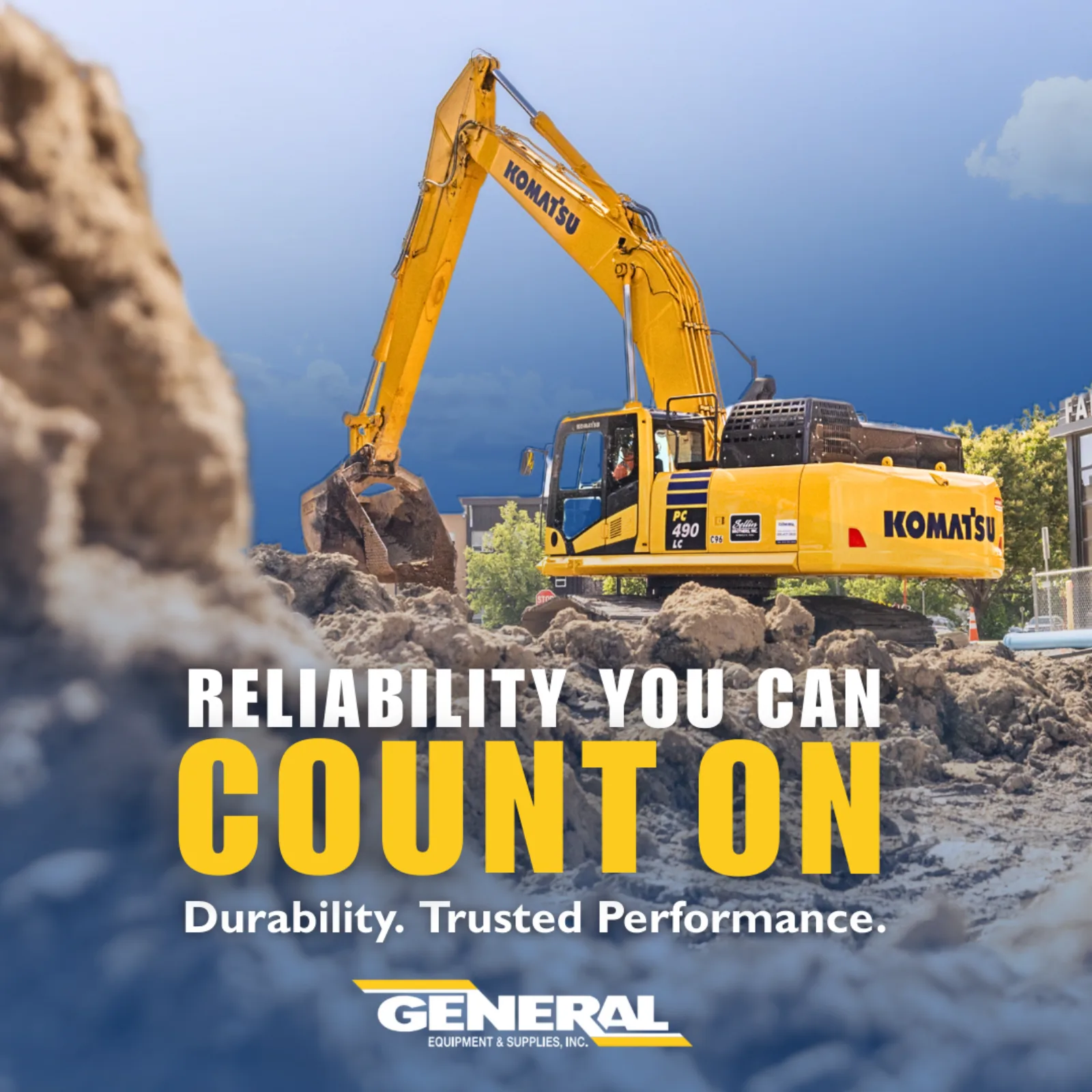 AdShark ad creative — General E Jz V1 Count On Komatsu Sep 2025