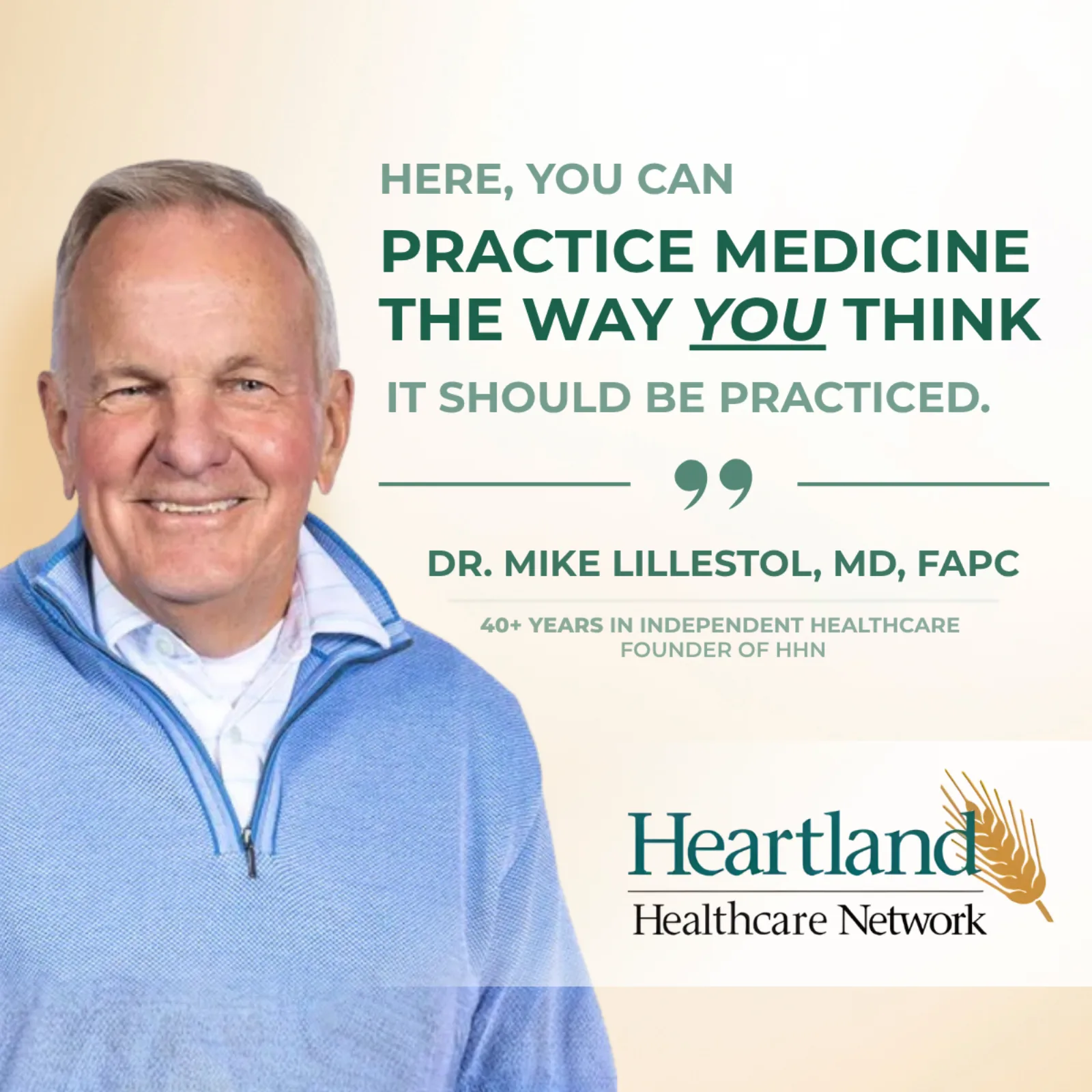 AdShark ad creative — Hhn Jz Feed Practice The Way You Want Dr Michael Lillestol Hhn April 2026