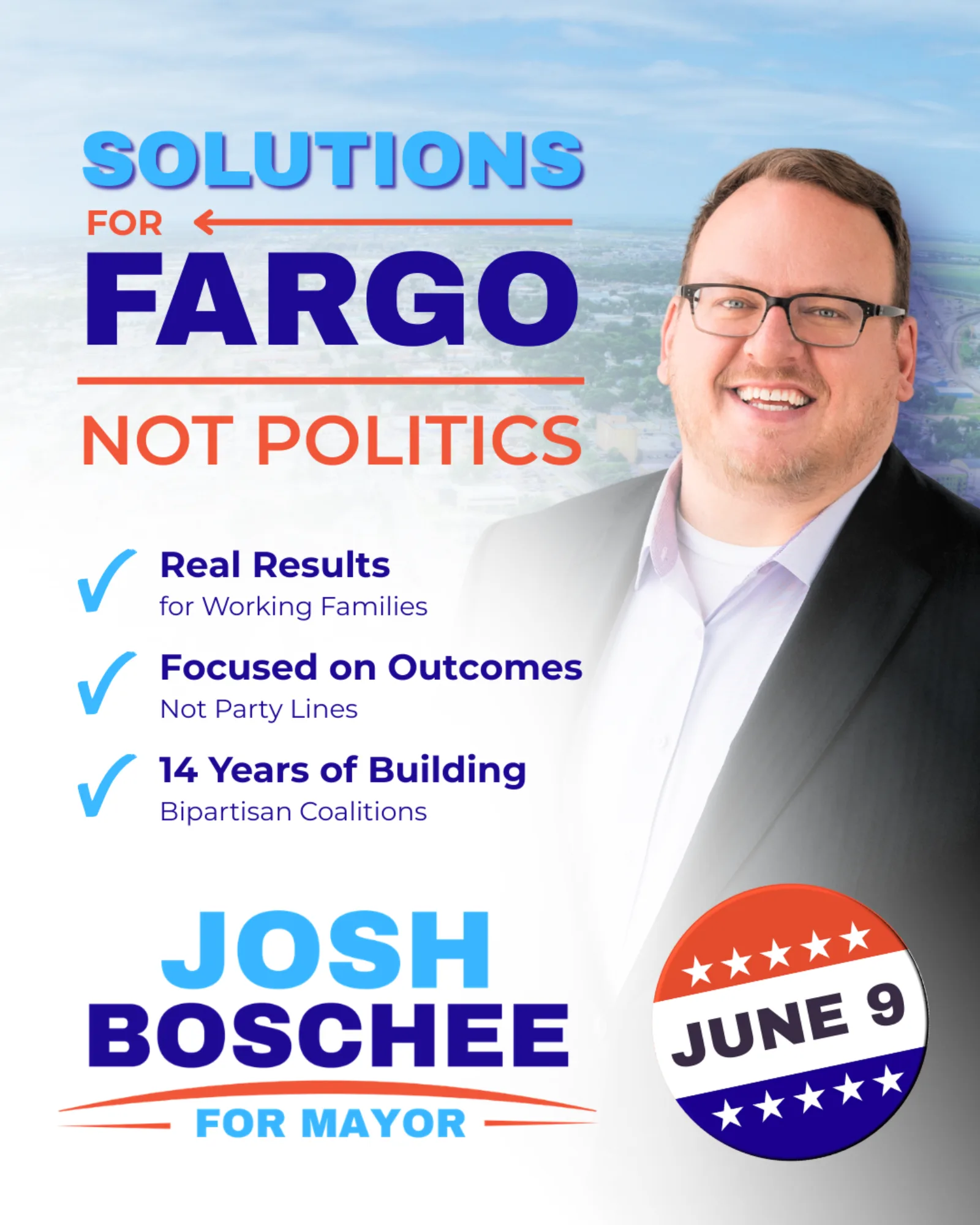 AdShark ad creative — Josh B Jz Solutions V2 Boschee For Mayor March 2026 2