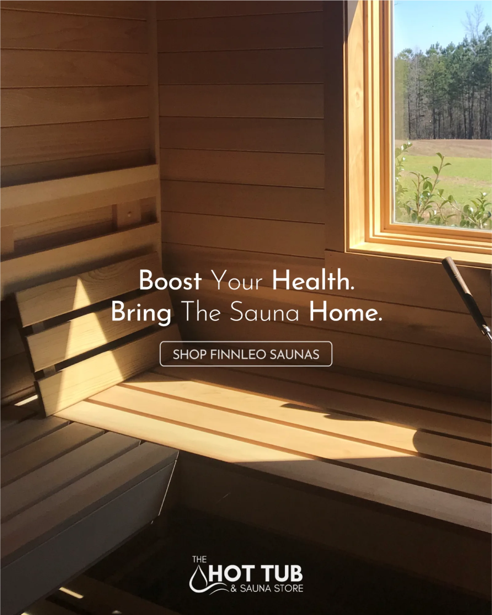 AdShark ad creative — Saunas March26 Fb Static 34 V2