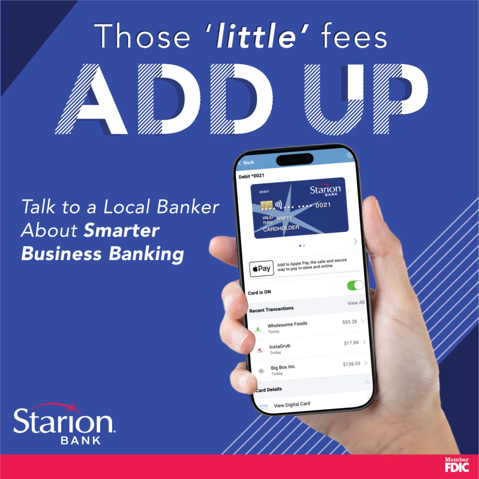 AdShark ad creative — Starion Bank General Banking