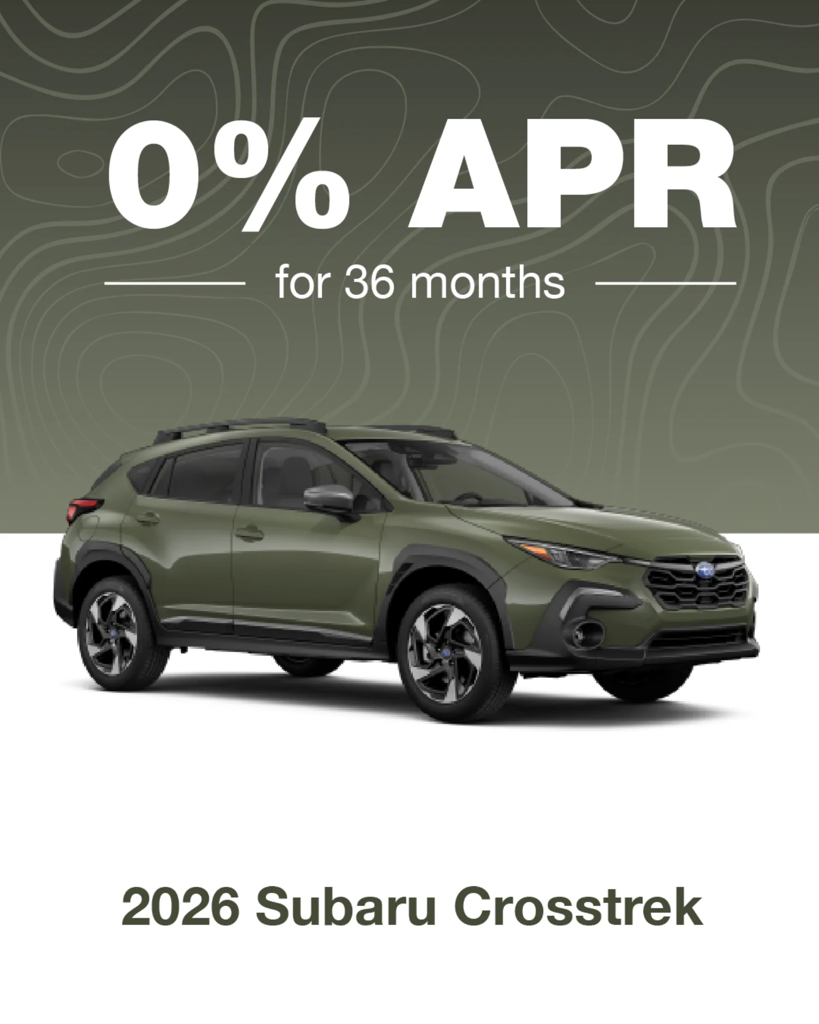 AdShark ad creative — Walser Subaru Crosstrek Green