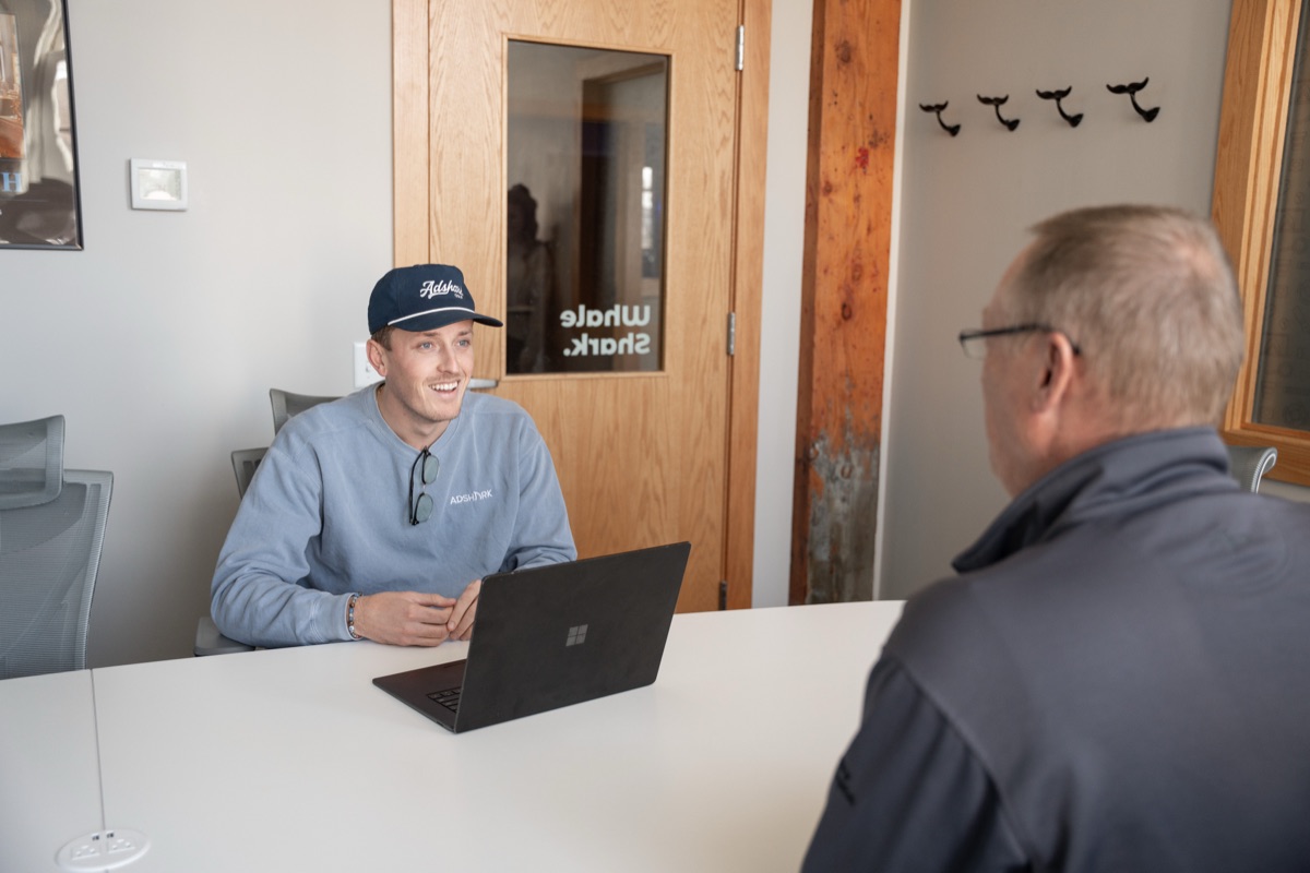 The AdShark team at work and at company events