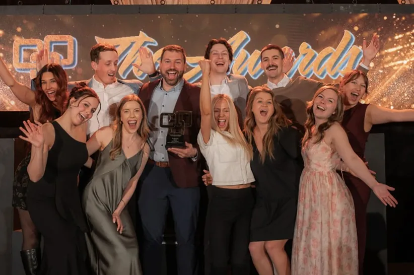 The AdShark team at a Chamber of Commerce awards night