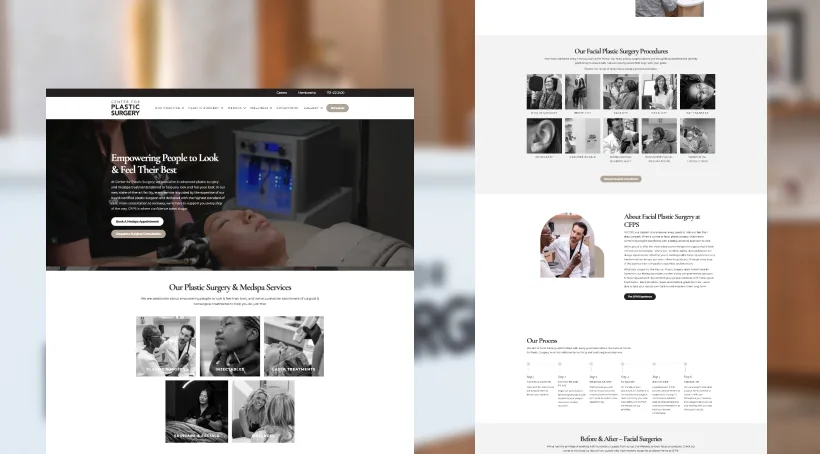 Center for Plastic Surgery website