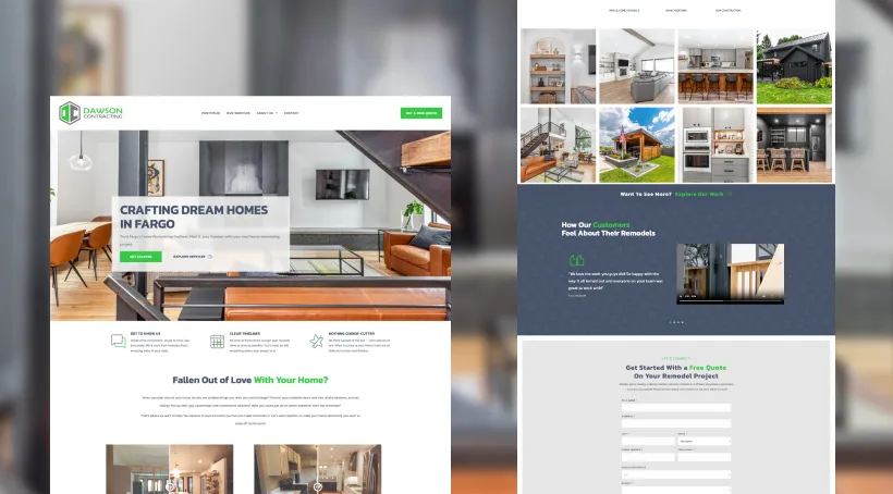 Dawson Contracting website