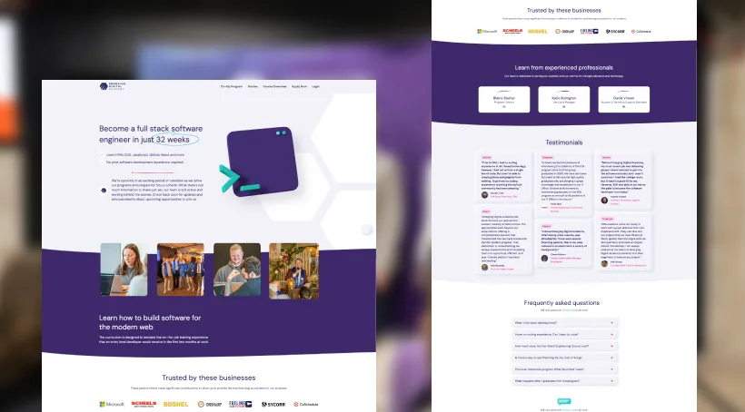 Emerging Digital Academy website