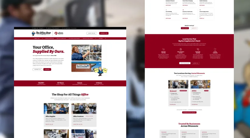 The Office Shop website