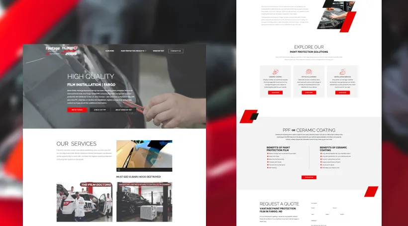 Paint Protection Fargo website