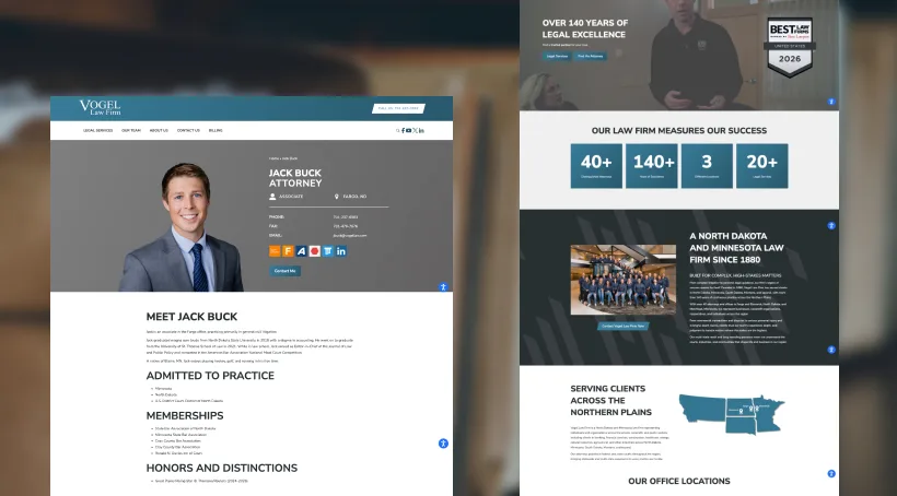 Vogel Law Firm website