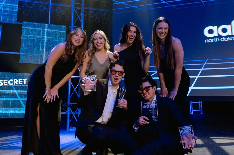 The AdShark team with their AAF North Dakota ADDY awards