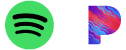 Spotifypandora Logos
