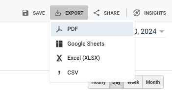 Google Analytics Universal (UA) backups - PDF backup option